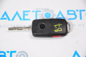 Ключ VW Passat b7 12-15 USA 4 кнопки, раскладной, дефект кнопки, нет эмблемы