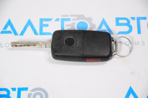 Ключ VW Passat b7 12-15 USA 4 кнопки, раскладной, нет фрагмента кнопки, нет эмблемы