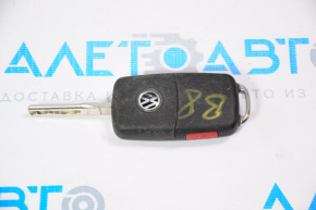 Ключ VW Passat b8 16-19 USA 4 кнопки, розкладний, зламаний механізм і частина корпусу