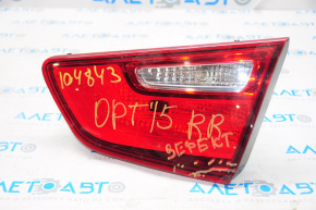 Ліхтар внутрішній кришка багажника правий Kia Optima 14-15 рест скол кута