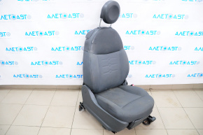 Пассажирское сидение Fiat 500 12-19 без airbag, механич, кож-тряпка черно-серое
