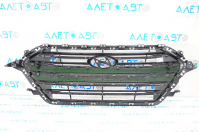 Решетка радиатора grill Hyundai Elantra AD 17-18 дорест матовый хром новый OEM оригинал