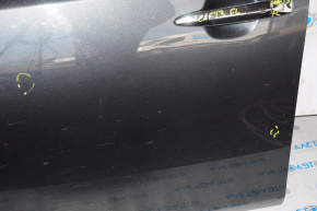 Дверь голая передняя левая Nissan Leaf 13-17 графит KBC, легкие вмятины