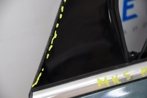 Дверь в сборе задняя правая Ford Fusion mk5 13-20 зеленый HN, тычки, трещины задняя правая зад накладки