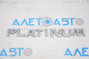Эмблема надпись "Platinum" двери багажника Nissan Pathfinder 13-20