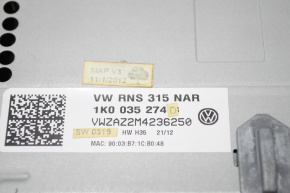 Магнитофон радио VW Passat b7 12-15 USA потёртости, трещины