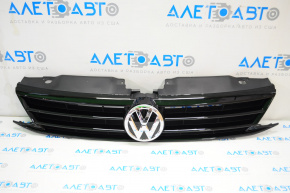 Решетка радиатора grill VW Jetta 11-14 USA со значком, черная новый OEM оригинал