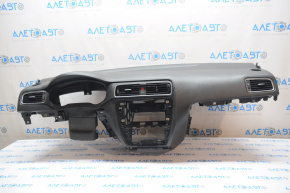 Торпедо передняя панель без AIRBAG VW Jetta 11-18 USA слом креп затерт, без правой заглушки