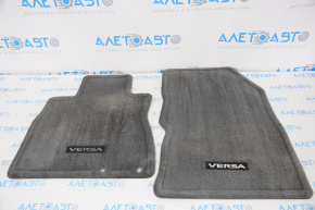 Комплект килимків салону Nissan Versa Note 13-19 сірий ганчірка