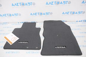 Комплект ковриков салона Nissan Versa Note 13-19 серый тряпка, новый