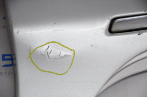 Порог левый Toyota Camry v50 12-14 usa LE XLE с хромом, серебро, примят, надорван