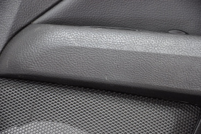 Обшивка двери карточка задняя правая Ford Fusion mk5 13-16 titanium, кожа, черн, царапины