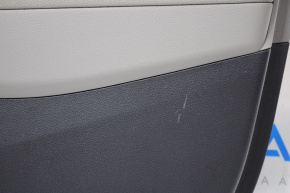 Обшивка дверей картка перед прав Hyundai Elantra AD 17-20 шкіра сіра, подряпина