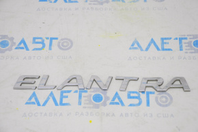 Эмблема надпись Elantra крышки багажника Hyundai Elantra AD 17-20
