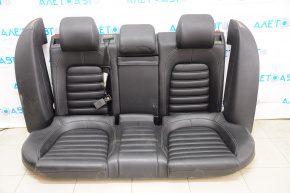 Задний ряд сидений 2 ряд VW CC 08-17 кожа черное, трещины на коже