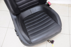 Пасажирське сидіння VW CC 08-17 з airbag, електро, шкіра чорне