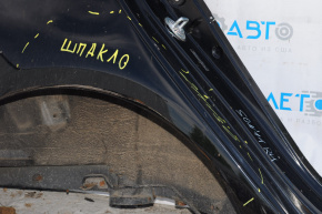 Четверть крыло задняя правая Hyundai Sonata 11-15 черн, после ремонта, вмятина