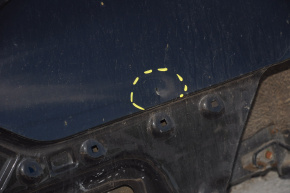 Четверть крыло задняя правая Hyundai Sonata 11-15 черн, после ремонта, вмятина