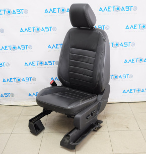 Сидіння водія Ford C-max MK2 13-18 з airbag, електро, шкіра черн