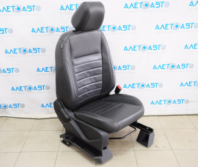 Пасажирське сидіння Ford C-max MK2 13-18 з airbag, механічні, шкіра черн