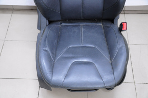 Пасажирське сидіння Ford Focus mk3 15-18 рест, з airbag, механіч, шкіра, чорн
