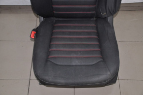 Сидіння водія Ford Fusion mk5 13-16 без airbag, електро, ганчірка черн черв строч