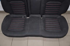 Задний ряд сидений 2 ряд Ford Fusion mk5 13-16 тряпка черн, красн строч