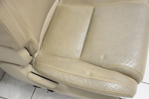 Пассажирское сидение Toyota Sequoia 08-16 без airbag,мех, кожа беж,подогрев не завод, потер