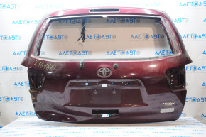 Дверь багажника голая Toyota Sequoia 08-16 под неориг спойлер, красный 3Q7, примят угол