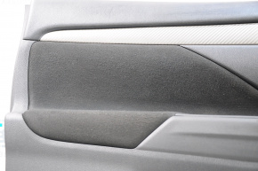 Обшивка дверей картка перед лев Mitsubishi Outlander 14-21 черн ганчірка, подряпини, дефект тряп