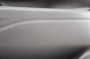 Обшивка дверей картка перед лев Mitsubishi Outlander 14-21 черн ганчірка, подряпини, дефект тряп
