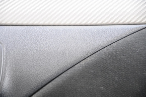 Обшивка двери карточка передняя правая Mitsubishi Outlander 14-21 черн тряпка, царапины