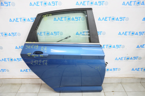 Дверь голая задняя правая VW Jetta 19- синий LD5L, тычки