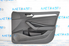 Обшивка дверей картка перед прав VW Jetta 19- шкіра черн, подряпина