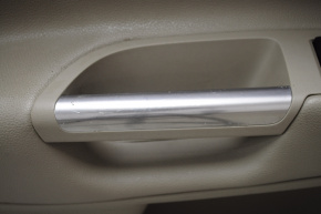 Обшивка двери карточка передняя левая Ford Escape MK3 13-16 дорест серая, царапины на хроме