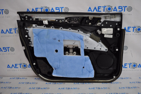 Обшивка двери карточка передняя правая Ford Fusion mk5 13-16 черная с серой вставкой