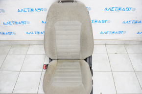 Водійське сидіння Ford Fusion mk5 17-20 без airbag, хутро, ганчірка сіра, під хімчистку, іржава