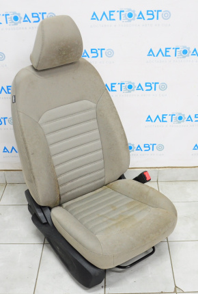Пассажирское сидение Ford Fusion mk5 17-20 без airbag,мех, тряпка серое, под химчистку, ржавое