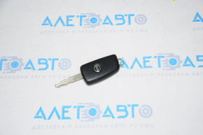 Ключ Nissan Rogue 14-20 3 кнопки, розкладний, поліз хром