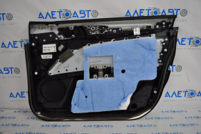 Обшивка двери карточка передняя левая Ford Fusion mk5 13-16 черная с серой вставкой