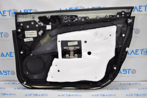 Обшивка двери карточка передняя левая Ford Fusion mk5 13-16 черн с серым, потертая