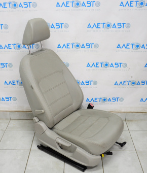 Пасажирське сидіння VW Passat b7 12-15 USA без airbag, механічні, шкіра, сіре