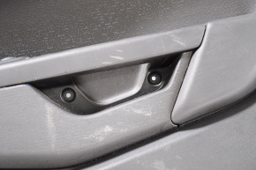 Обшивка двери карточка задняя правая Ford Fiesta 11-19 черн пластик, царап