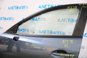 Молдинг дверь-стекло центральный передний левый Mazda 3 14-18 BM мат
