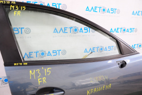 Молдинг дверь-стекло центральный передний правый Mazda 3 14-18 BM мат