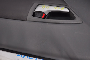 Обшивка дверей картка зад прав Toyota Prius 30 10-15 шкіра темно-сіра, подряпини, перешитий