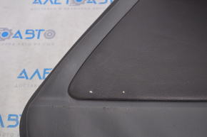 Обшивка двери карточка задняя правая Toyota Prius 30 10-15 кожа темно-серая, царапины, перешит