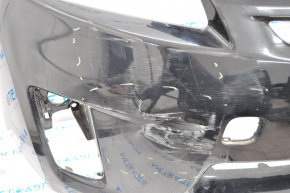 Бампер передний голый Toyota Prius 30 10-12 дорест, черный, затерт, надломлен