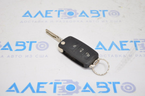 Ключ VW Passat b7 12-15 USA 4 кнопки, раскладной, нет эмблемы