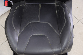 Водительское сидение Ford Focus mk3 15-18 рест, с airbag, электро, кожа черн замята
